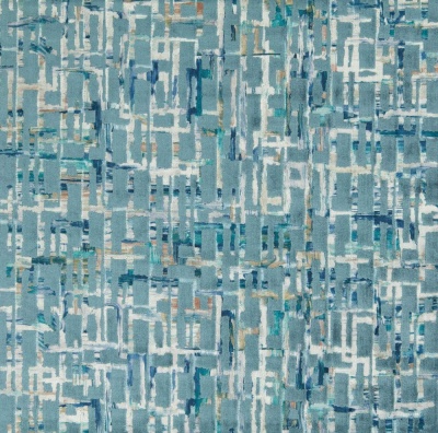 Clarke & Clarke Quadrata Velvet in Teal & Mineral